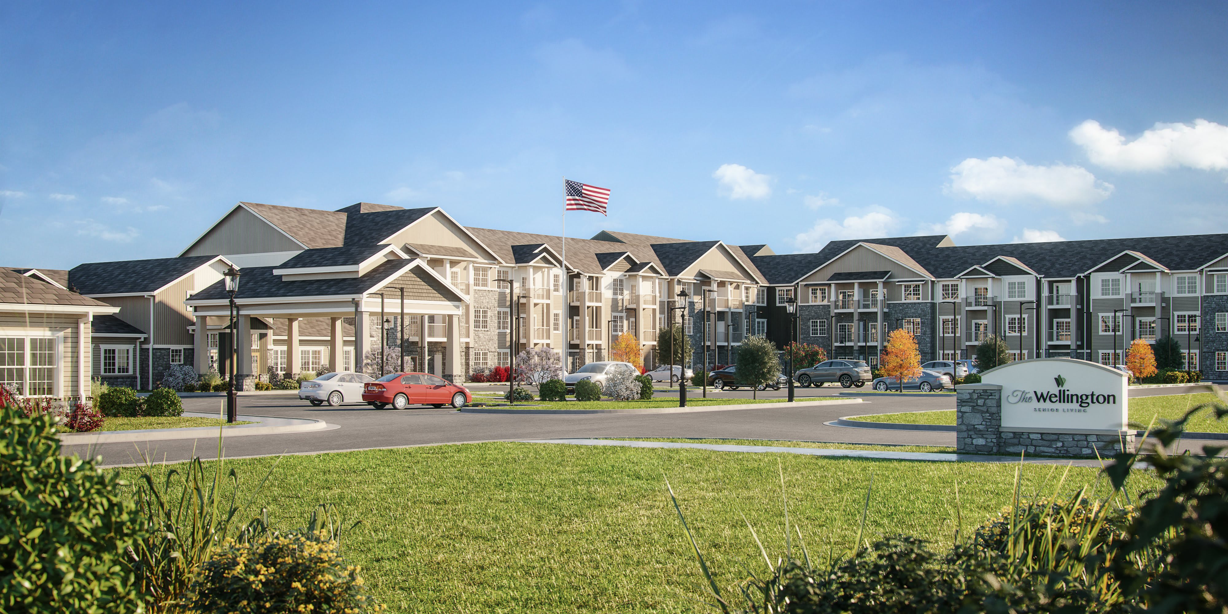 The Wellington Senior Living community exterior