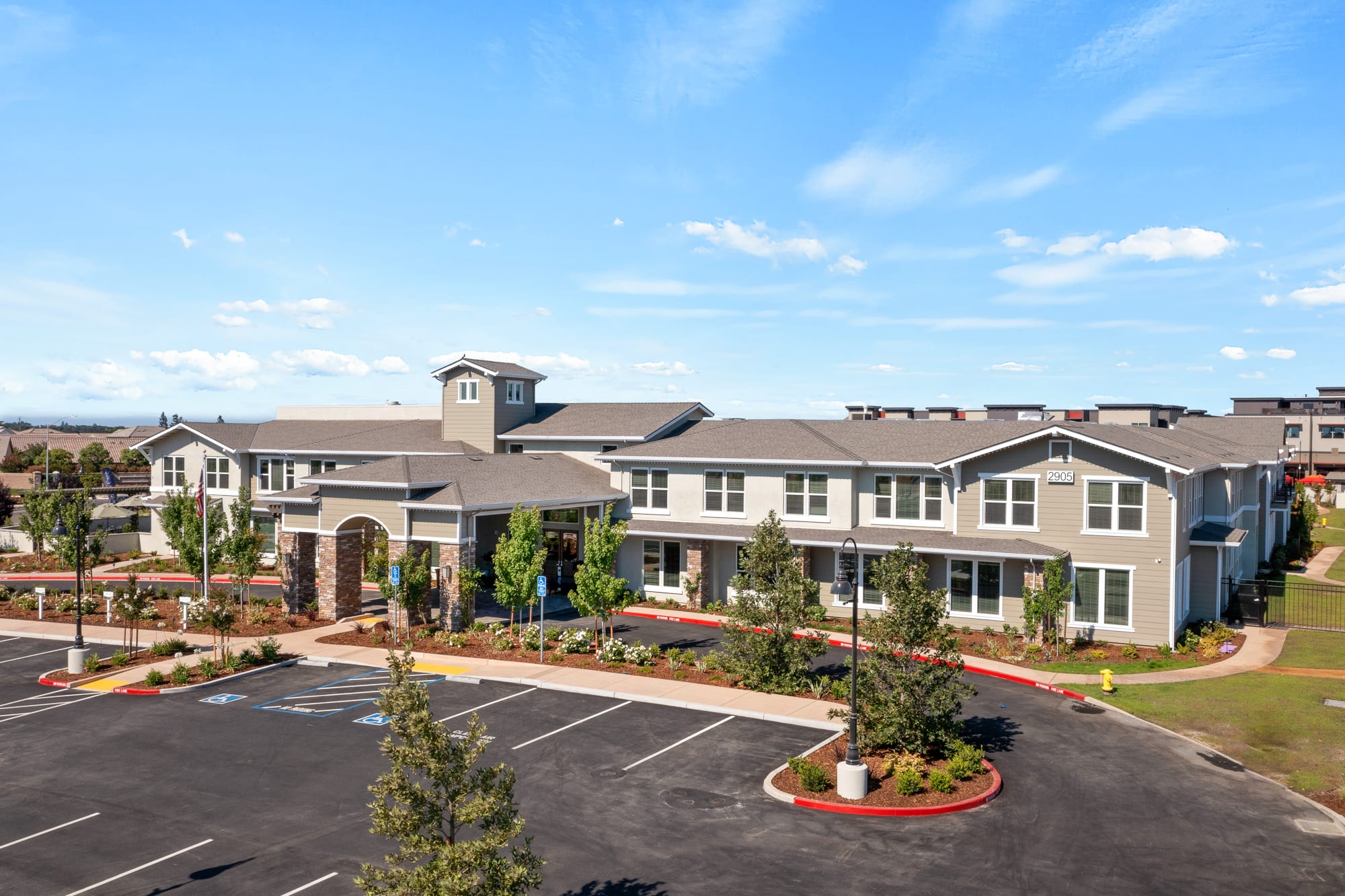 Oakmont of Lodi aerial view of community