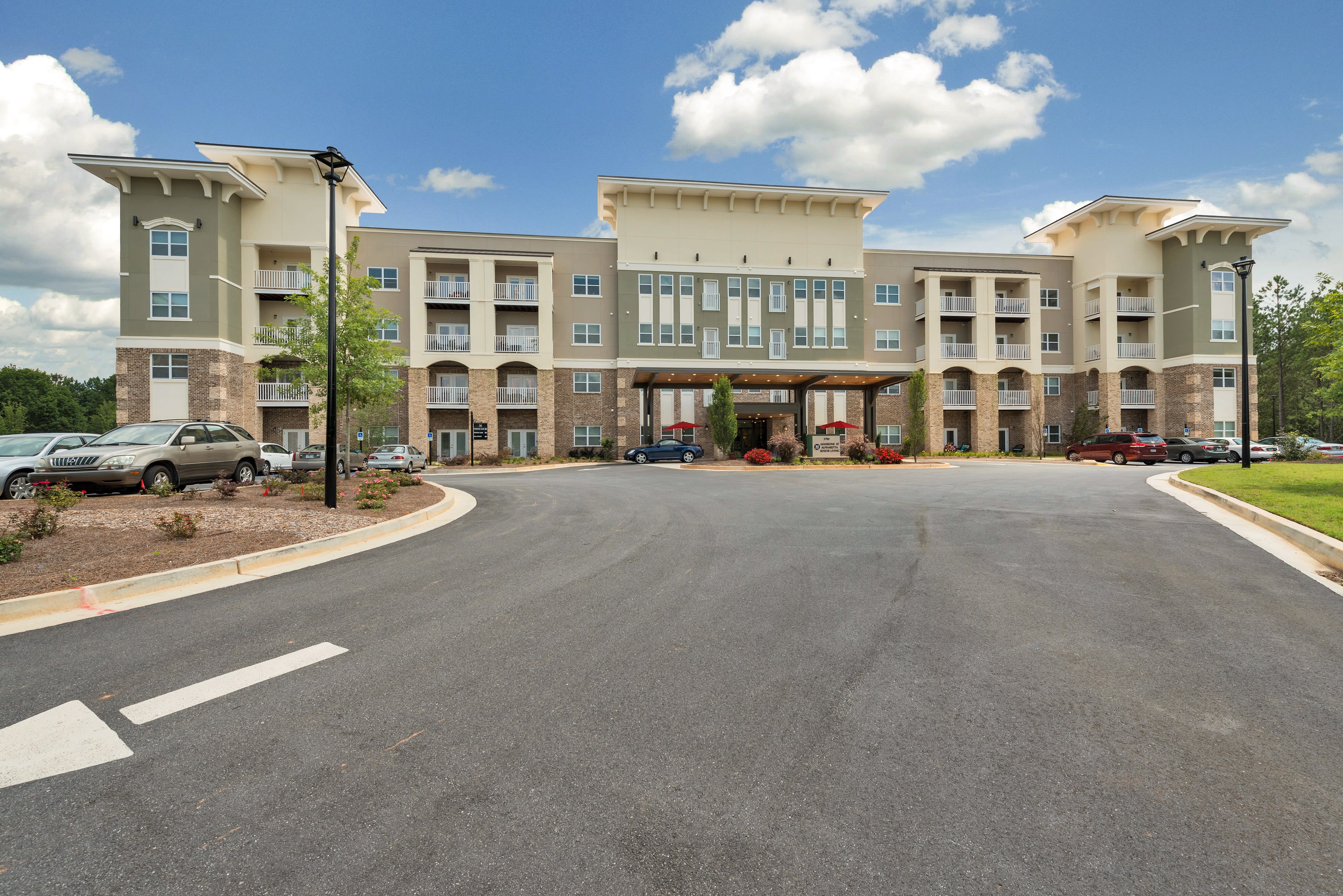 The Mansion at Alpharetta Senior Independent Living community exterior