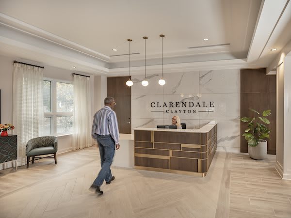 Clarendale Clayton reception area