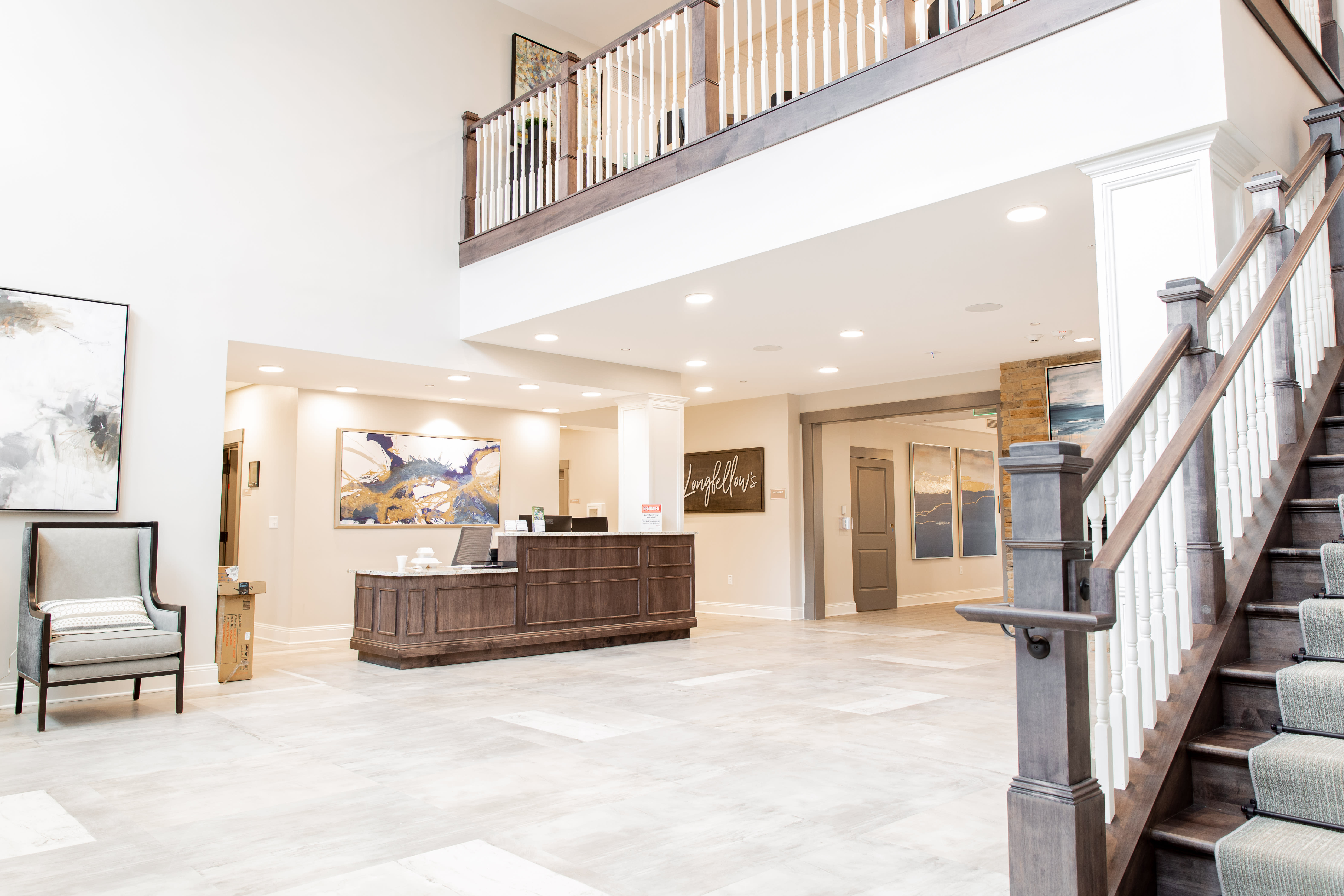 Silver Glen Senior Living reception area