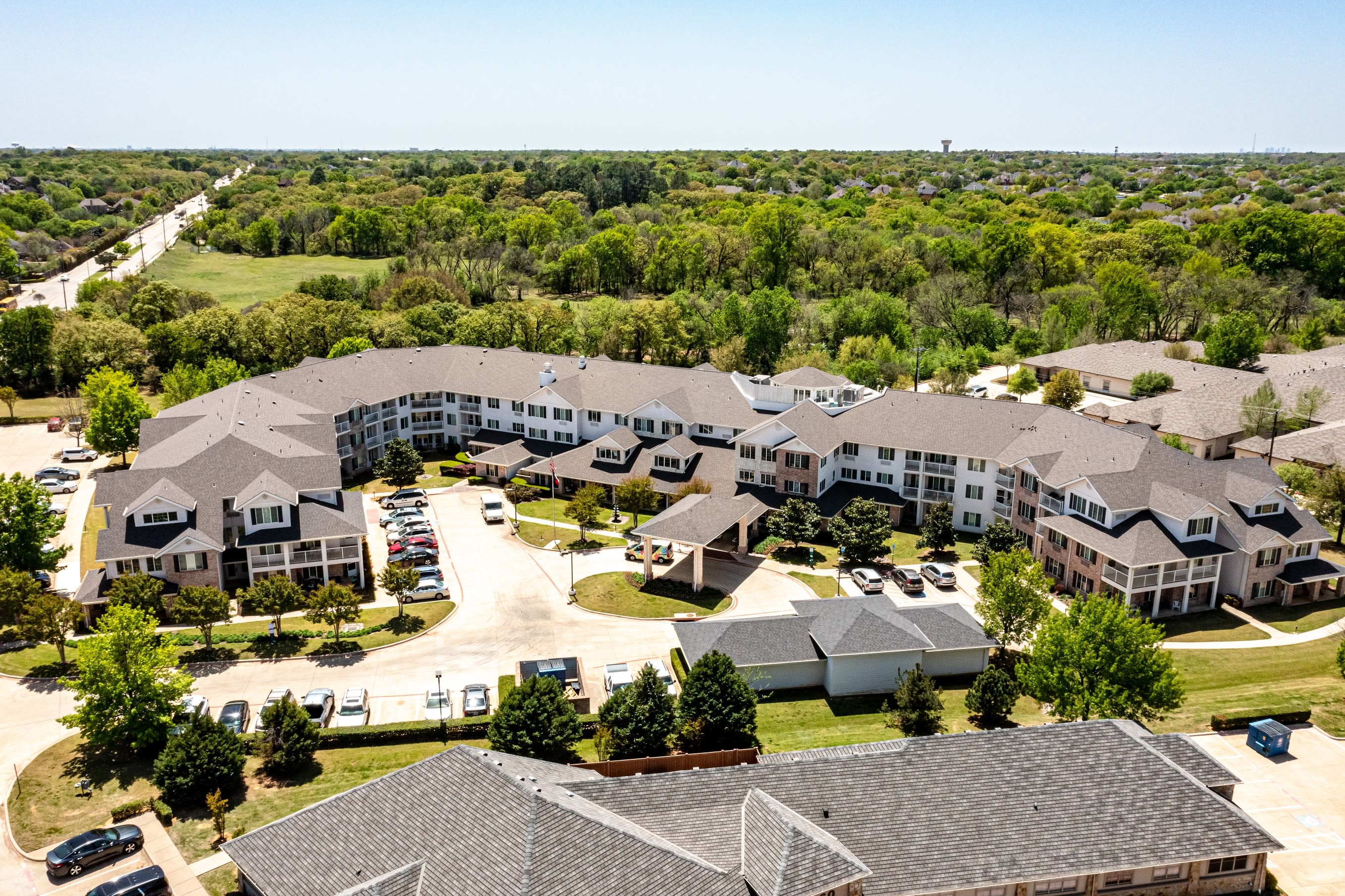 Solstice at Grapevine aerial view of community