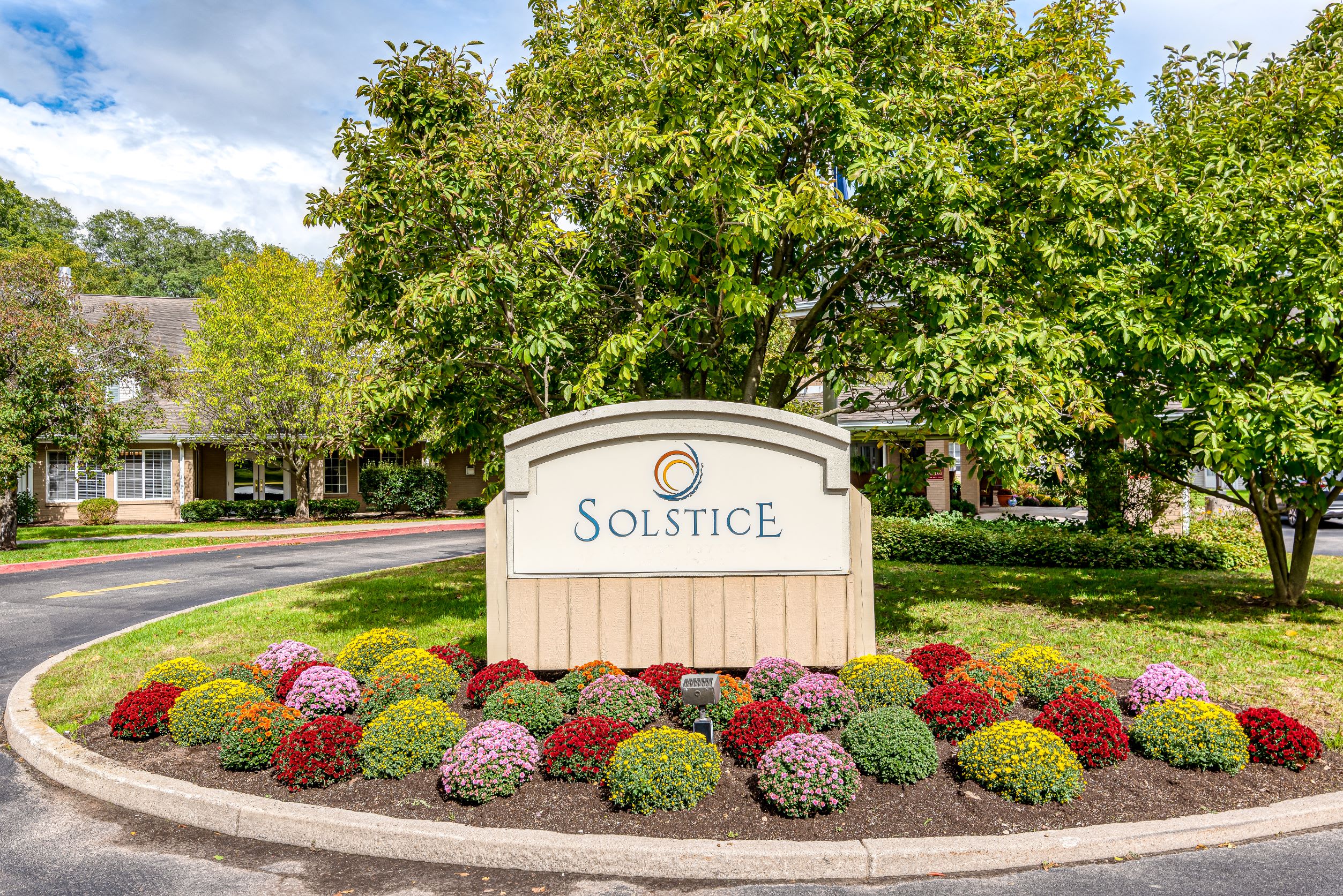 Solstice at Fairport outdoor common area