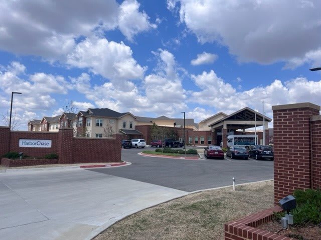 The Harrison of Oklahoma City Assisted Living and Memory Care outdoor common area