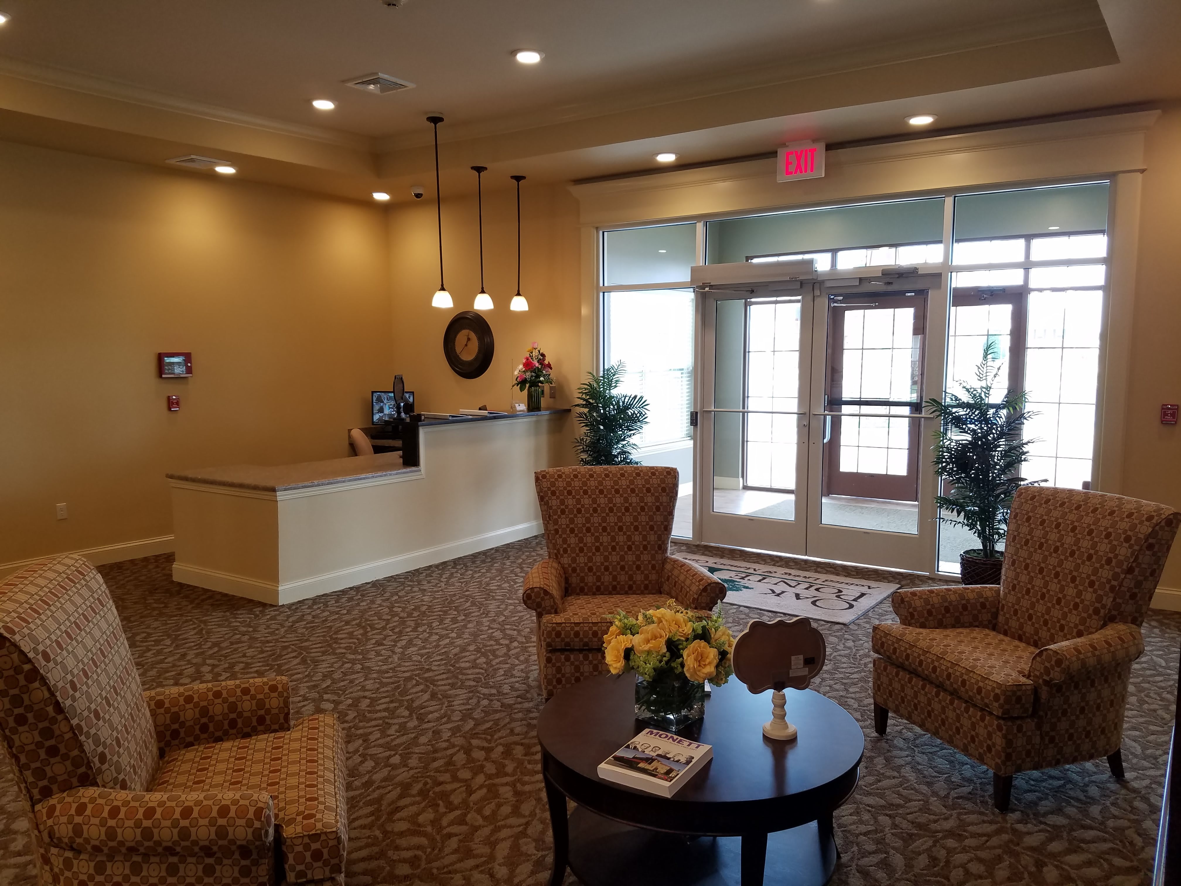Oak Pointe of Monett, a Viva Community reception area
