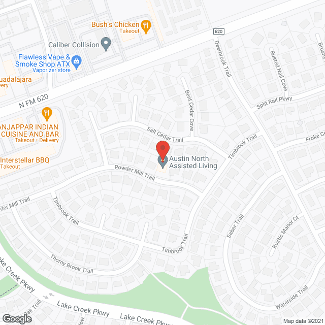 Austin North Assisted Living in google map