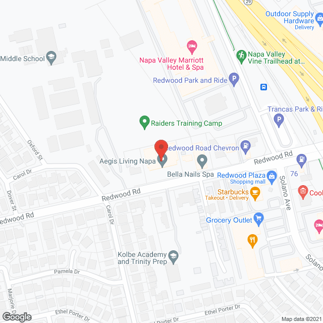 Aegis of Napa in google map