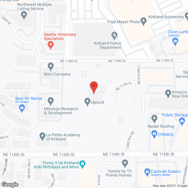 MorningStar of Kirkland in google map