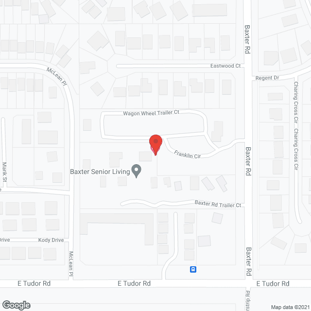 Baxter Senior Living in google map