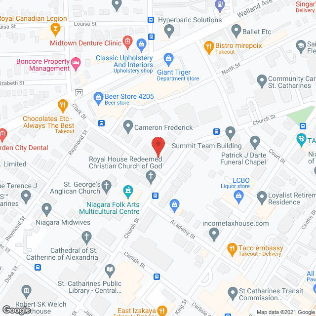 Church in google map