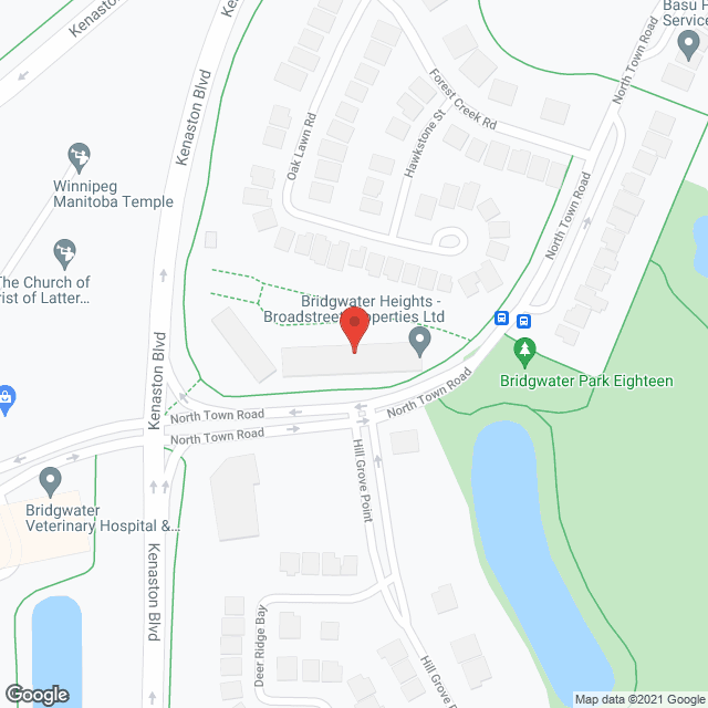 Bridgewater Heights in google map