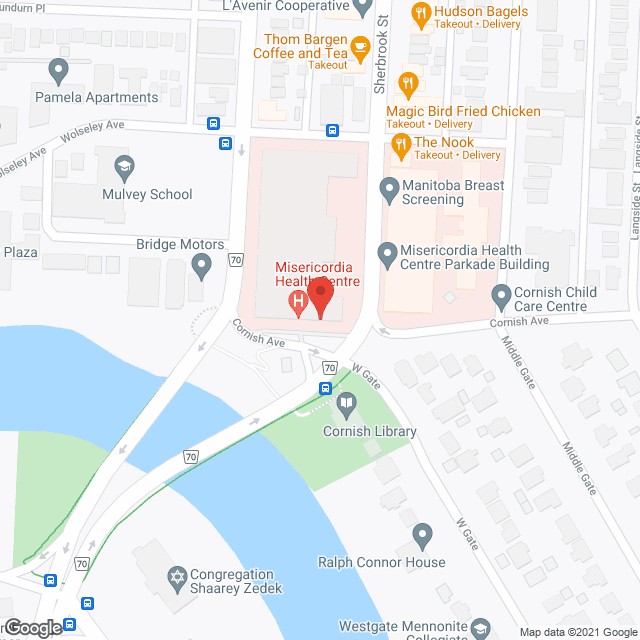 Misericordia Health Centre (public) in google map