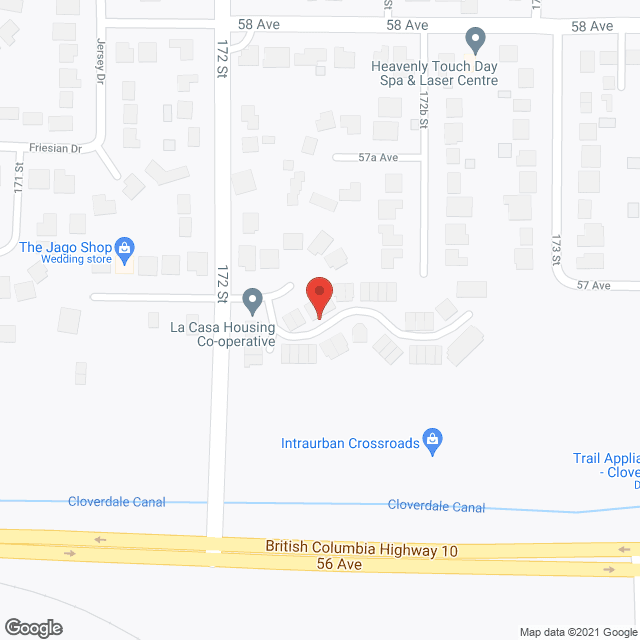 La Casa Housing Co-Op in google map