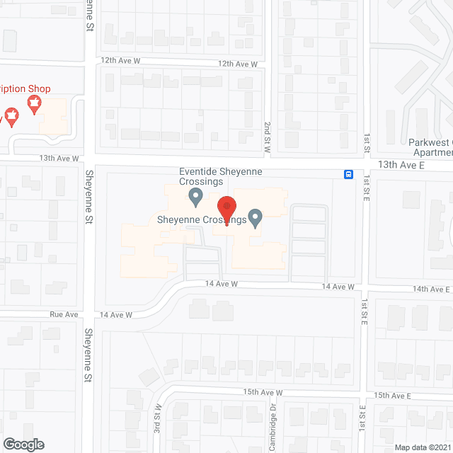 Eventide Sheyenne Crossings Senior Living Apartments in google map