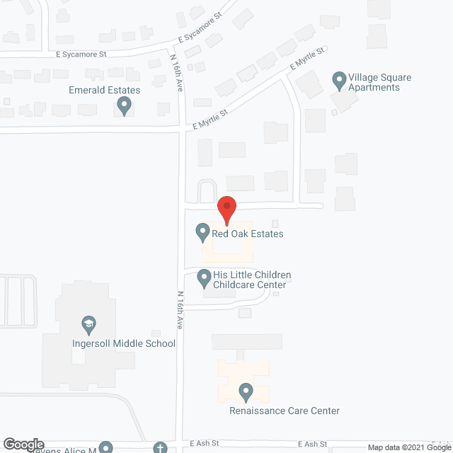 Red Oak Memory Care in google map