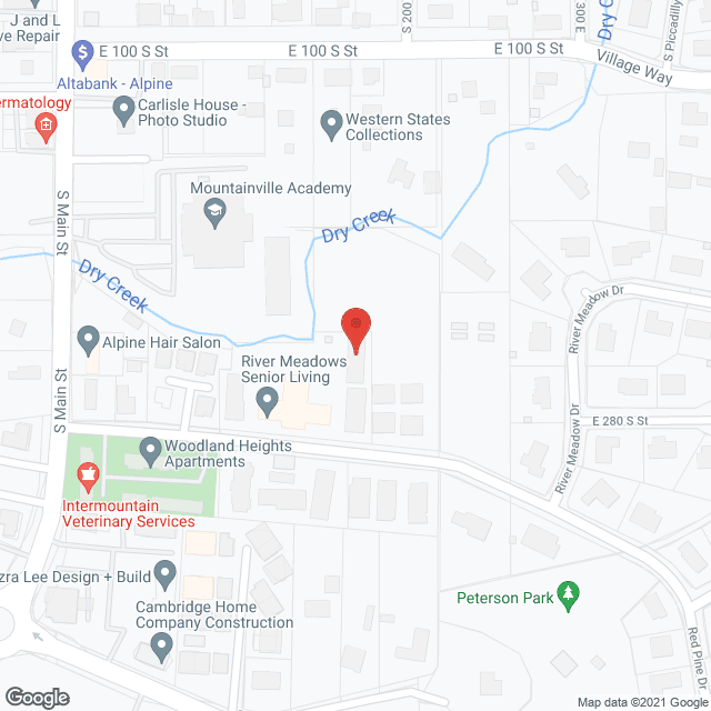 River Meadows Senior Living Community in google map