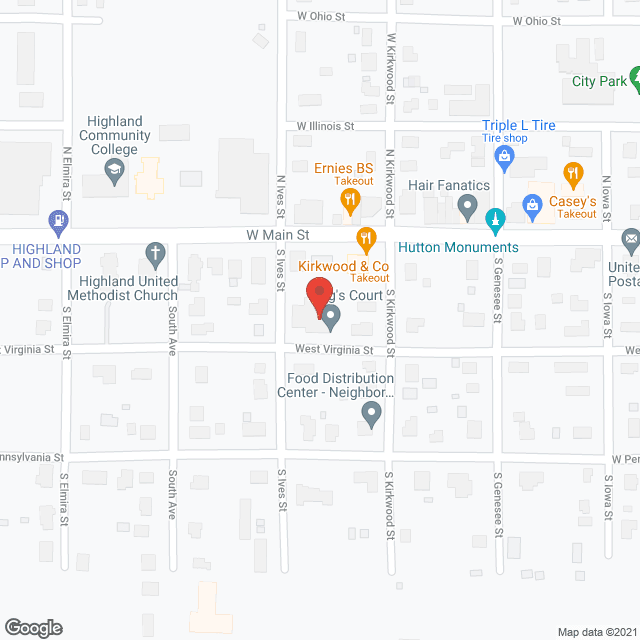 Highland King Court Senior Housing LP in google map