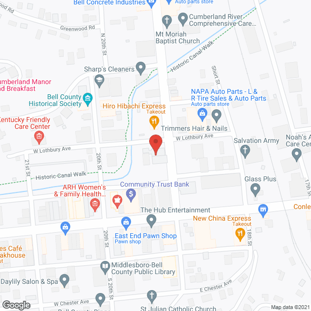 Bell County Adult Day Care Ctr in google map