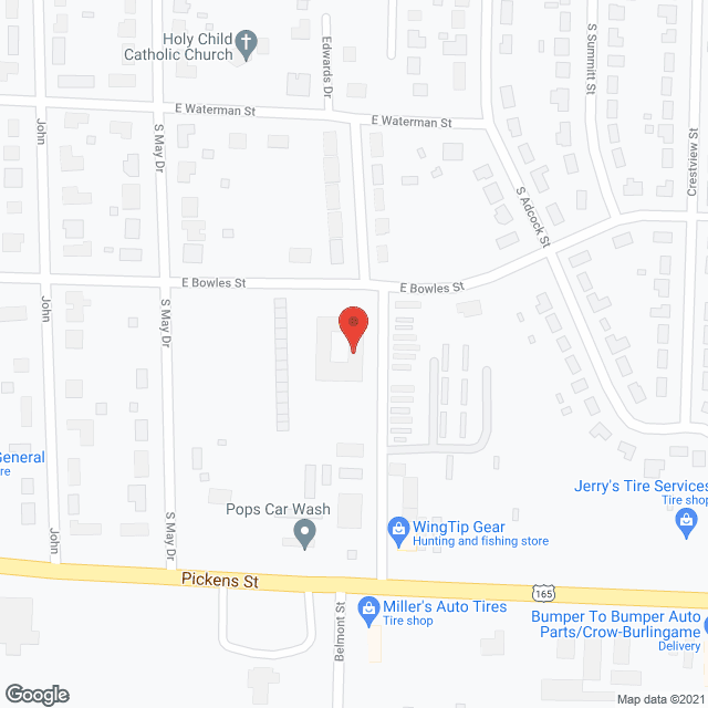 Dumas Nursing Ctr in google map