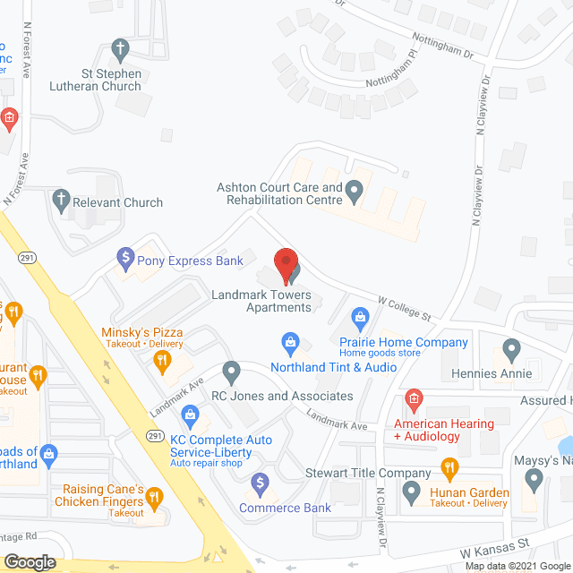 Landmark Towers in google map