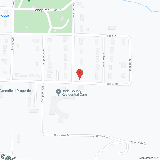 Dade County Nursing Home in google map