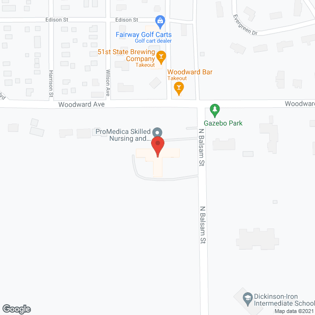 Manor Care Health Svc in google map