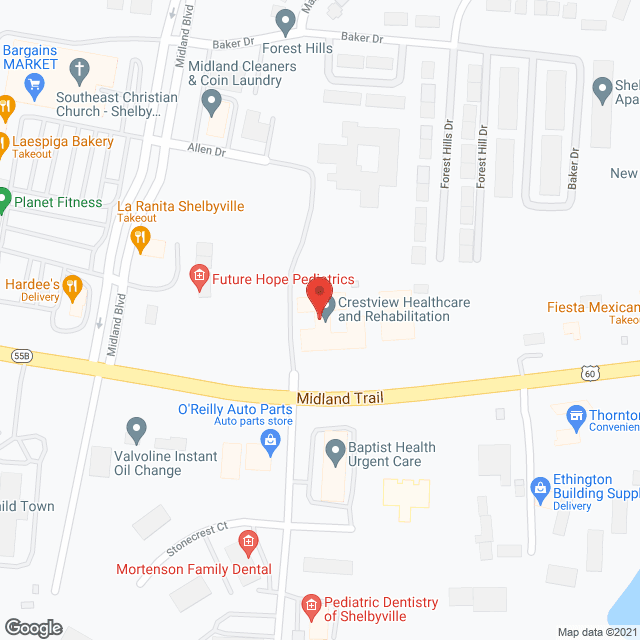 Crestview Health Care Ctr in google map