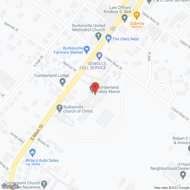 Cumberland Valley Manor in google map