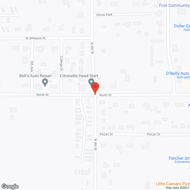 Citronelle Convalescent Ctr in google map