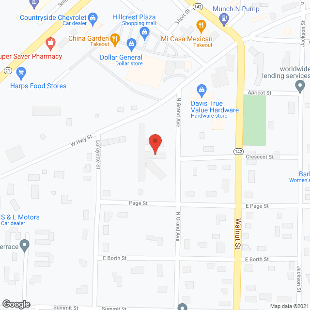 Current River Nursing Ctr in google map