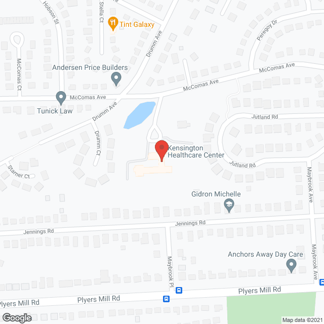 Kensington Nursing and Rehab in google map