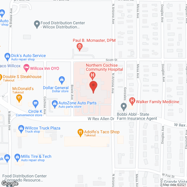 Northern Cochise Nursing Home in google map