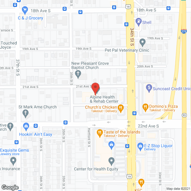 Alpine Rehabilitation Ctr in google map