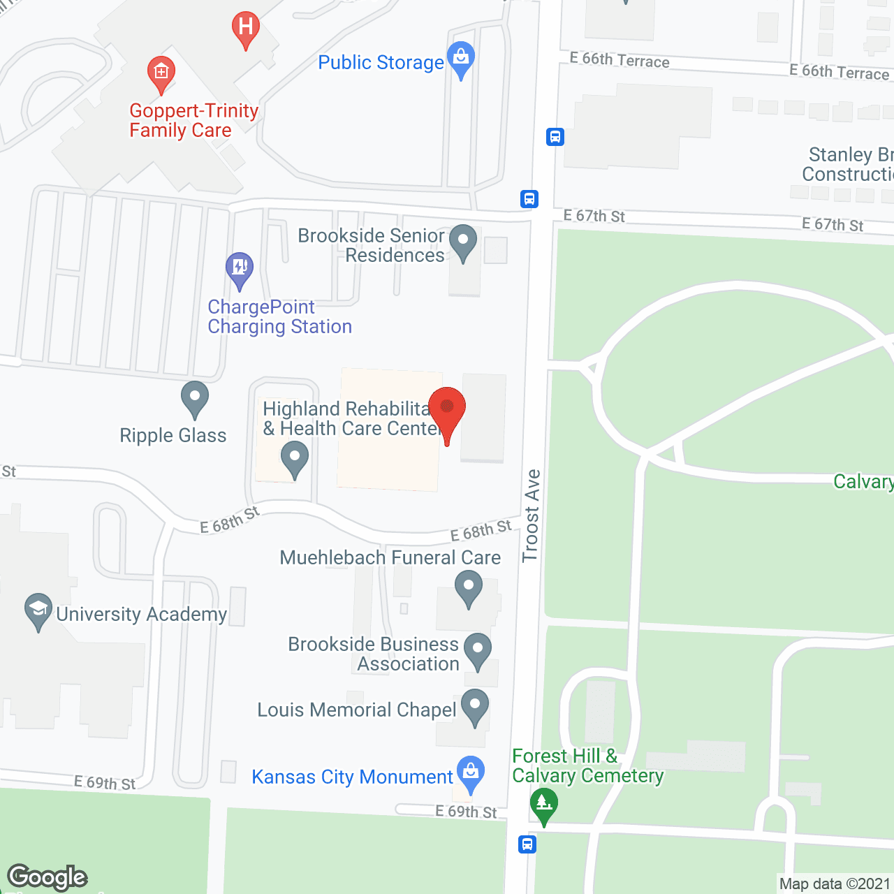 St. Anthony's Senior Living in google map