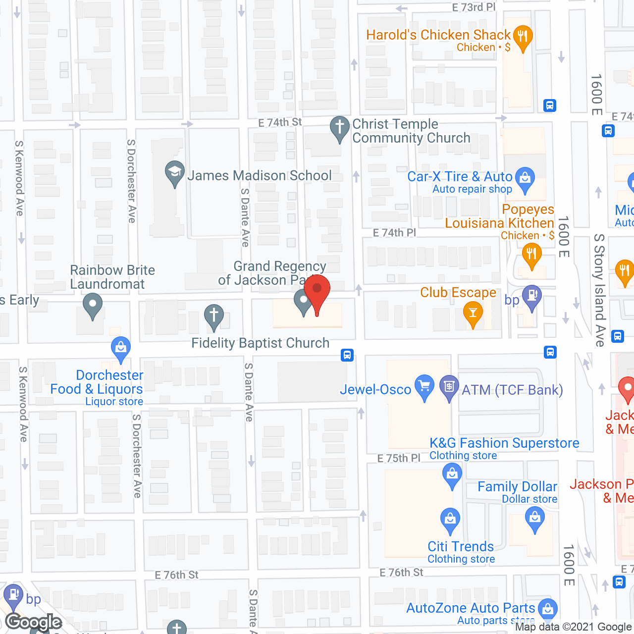 Grand Regency Supportive Living of Jackson Park in google map