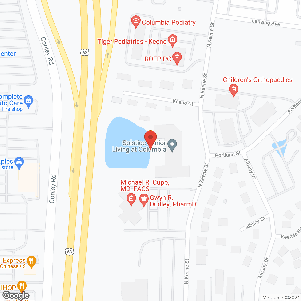 Solstice at Columbia in google map