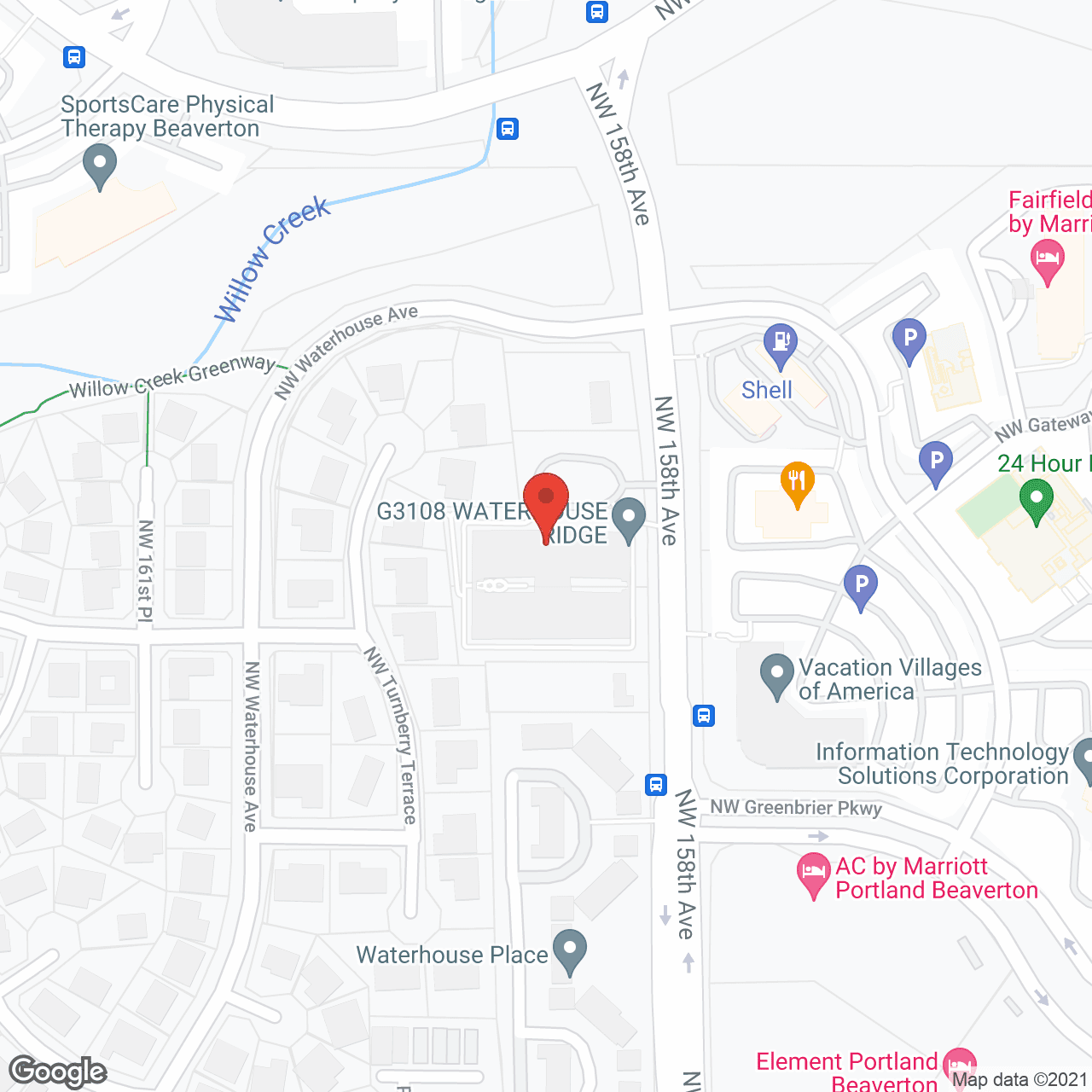 Waterhouse Ridge Memory Care in google map