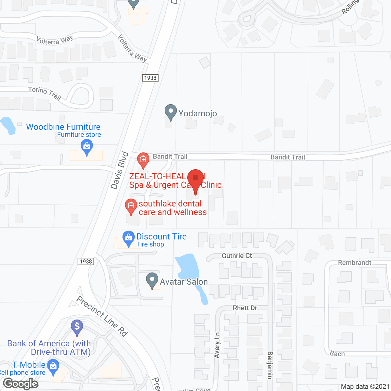 Hidden Oaks Assisted Living in google map