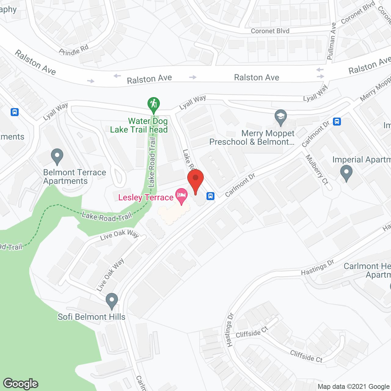 Bonnie Brae Terrace in google map