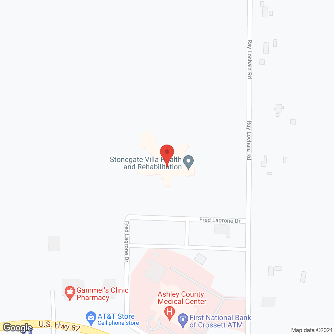 Stonegate Villa Health And Rehabilitation in google map