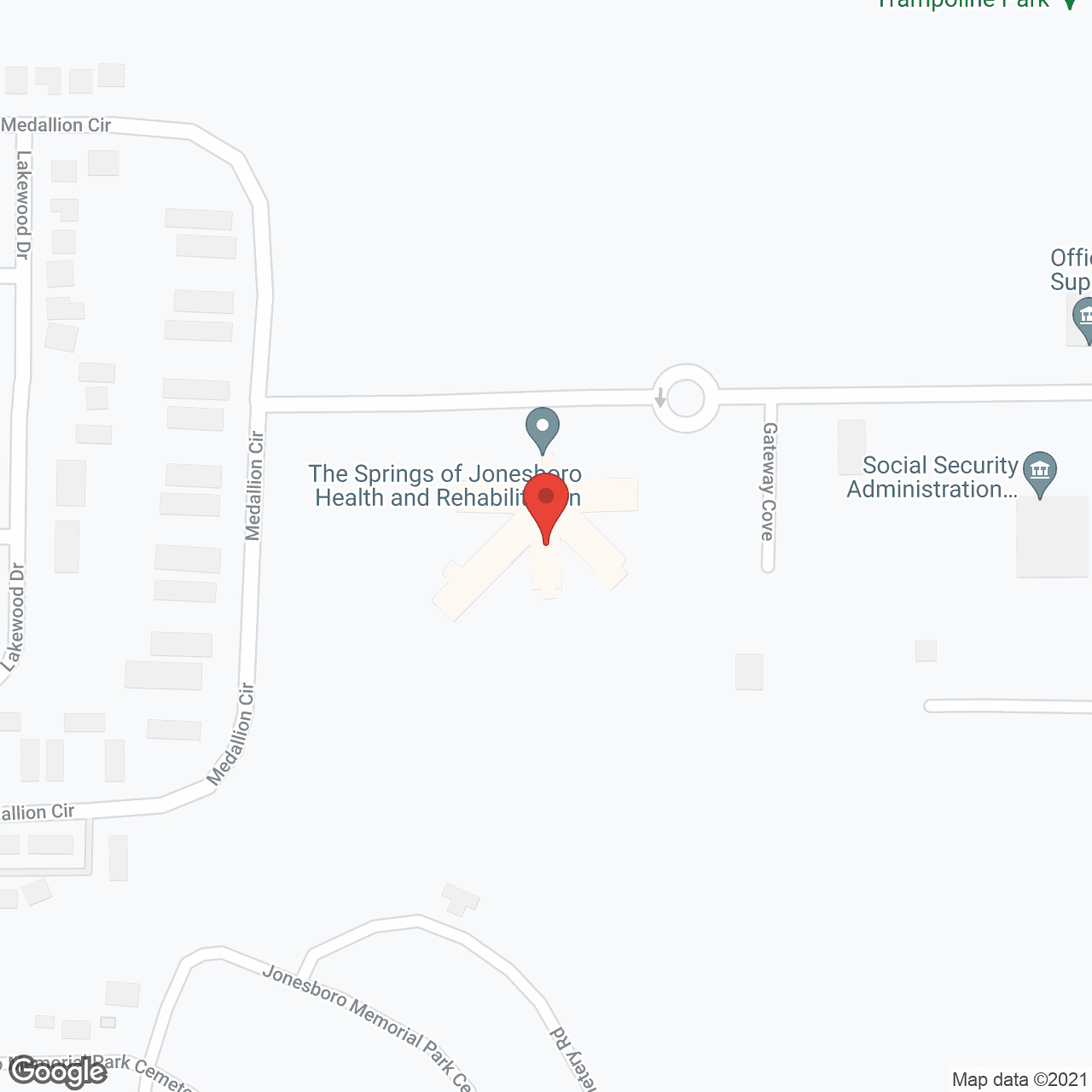 Jonesboro Health And Rehabilitation in google map