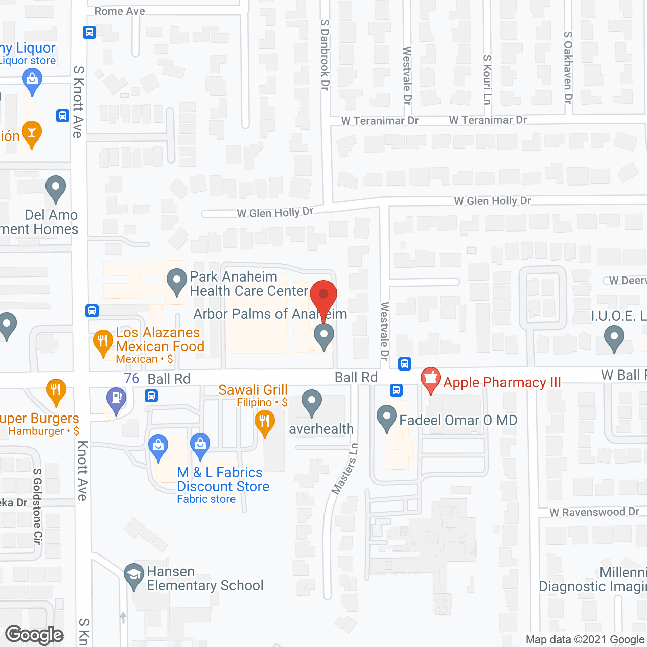 Arbor Palms Senior Living in google map