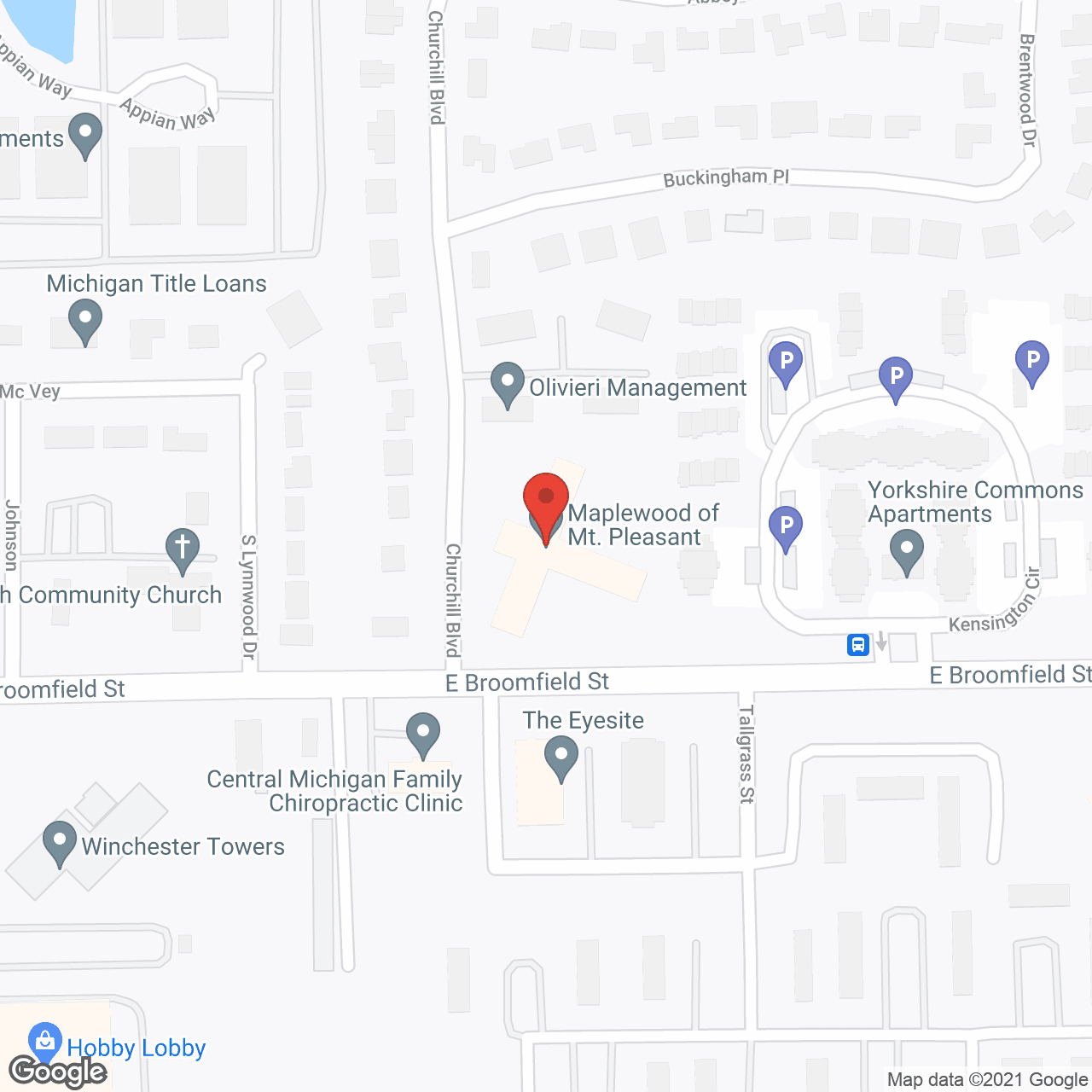 Mt Pleasant Comfort Care in google map