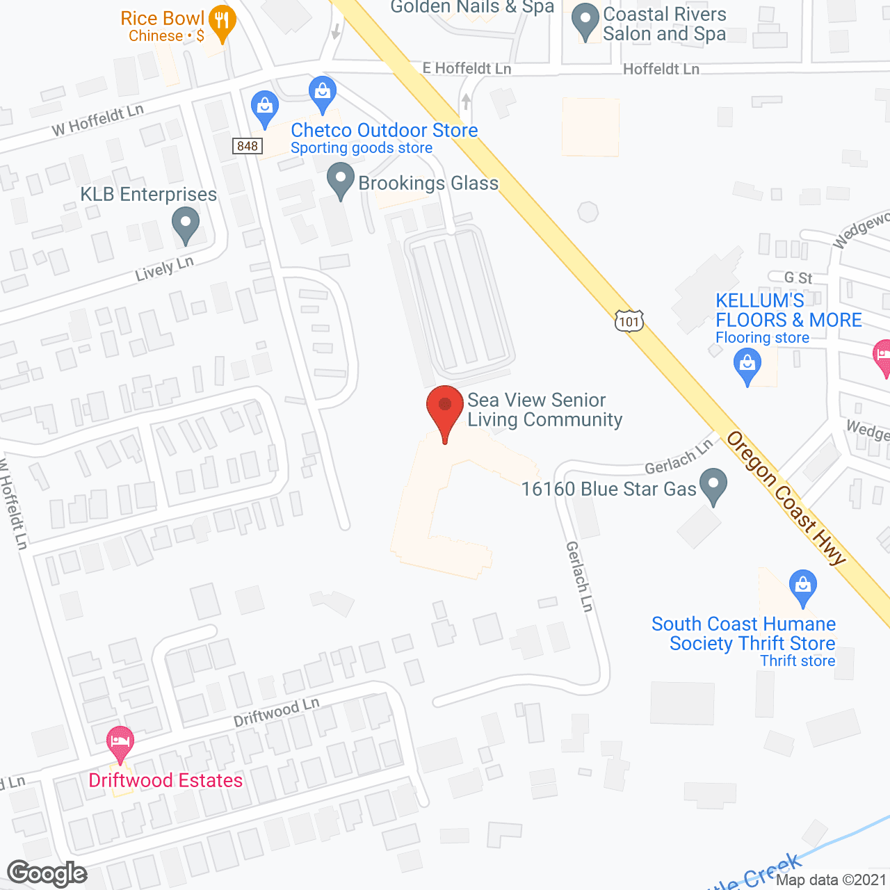 Sea View Senior Living Community in google map