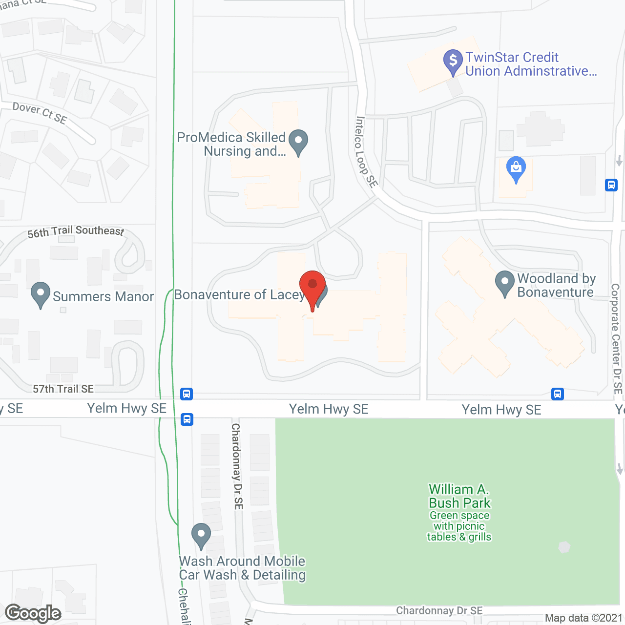 Bonaventure of Lacey Senior Living in google map