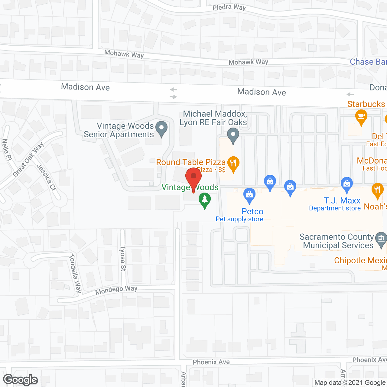 Vintage Woods Senior Apartments in google map