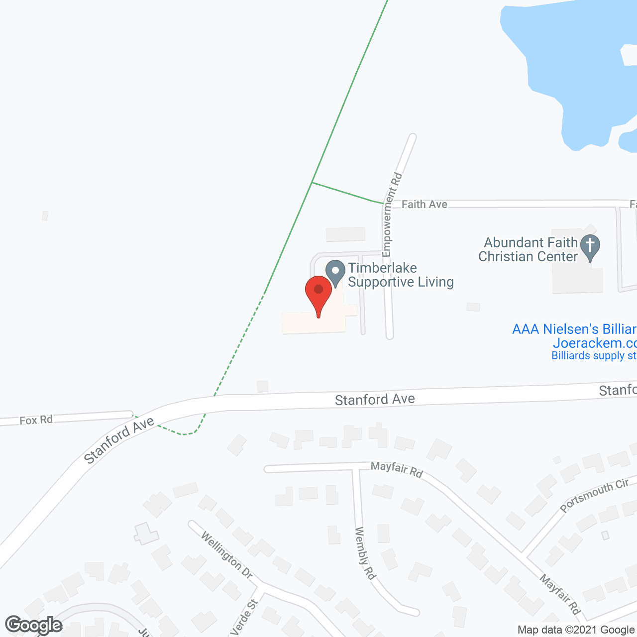 Timberlake Senior Living in google map