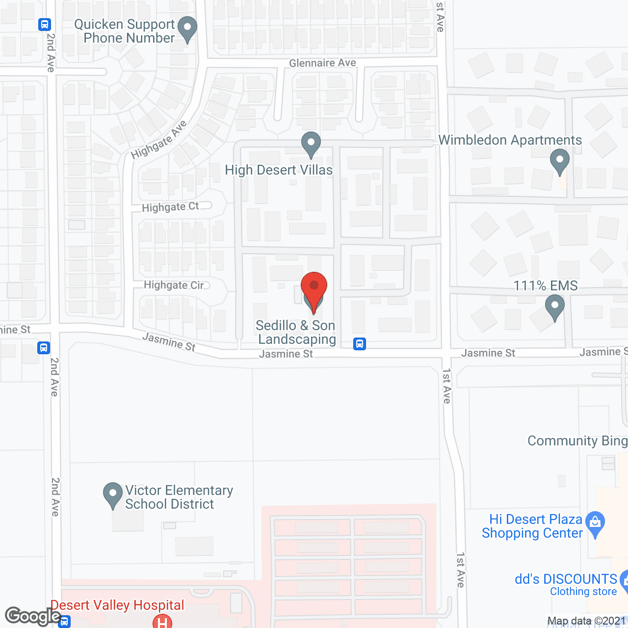 High Desert Villas in google map