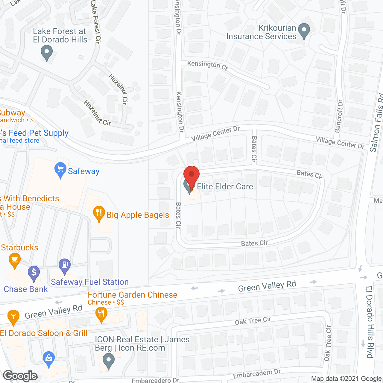 Elite Elder Care in google map