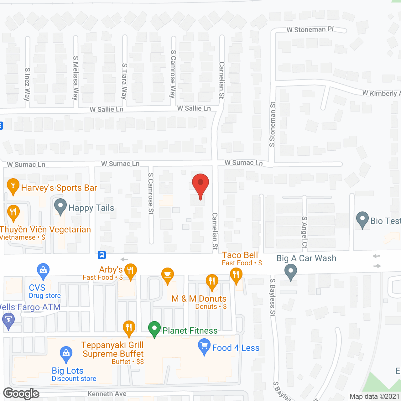 Carnelian Villas Home Care in google map